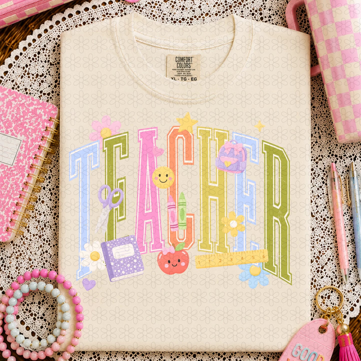 TEE TUESDAY - Floral Teacher