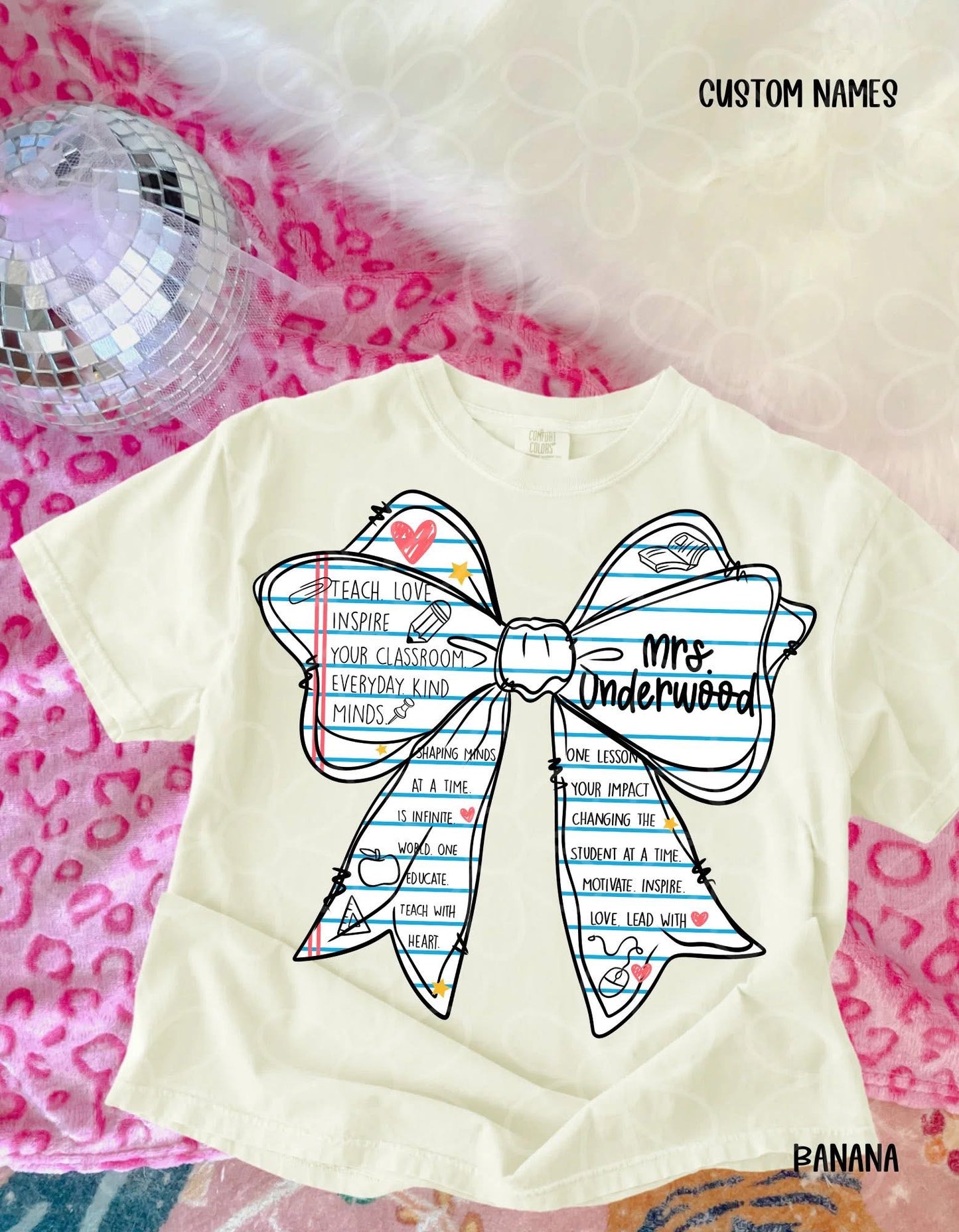 TEE TUESDAY - Paper Bow Custom Name