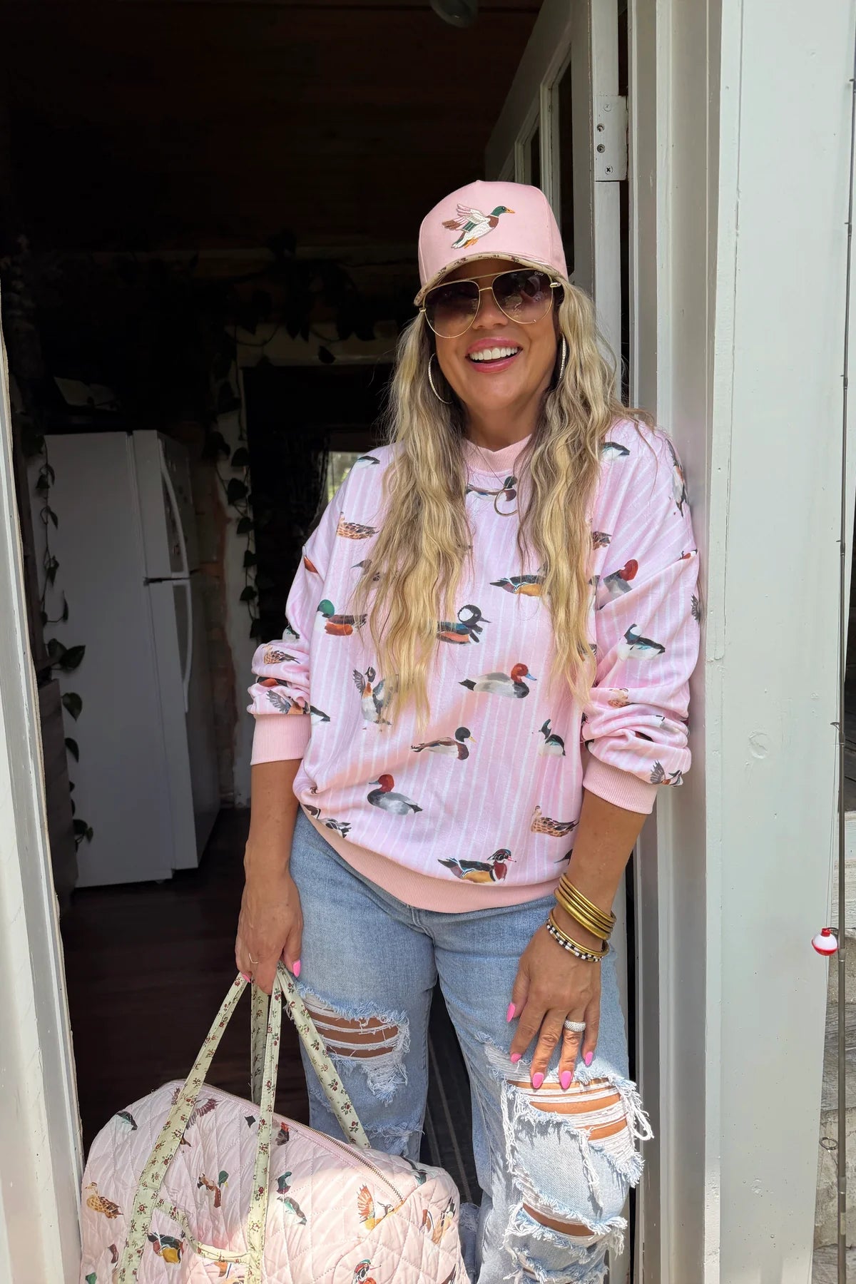 PREORDER Pink Duck Pullover