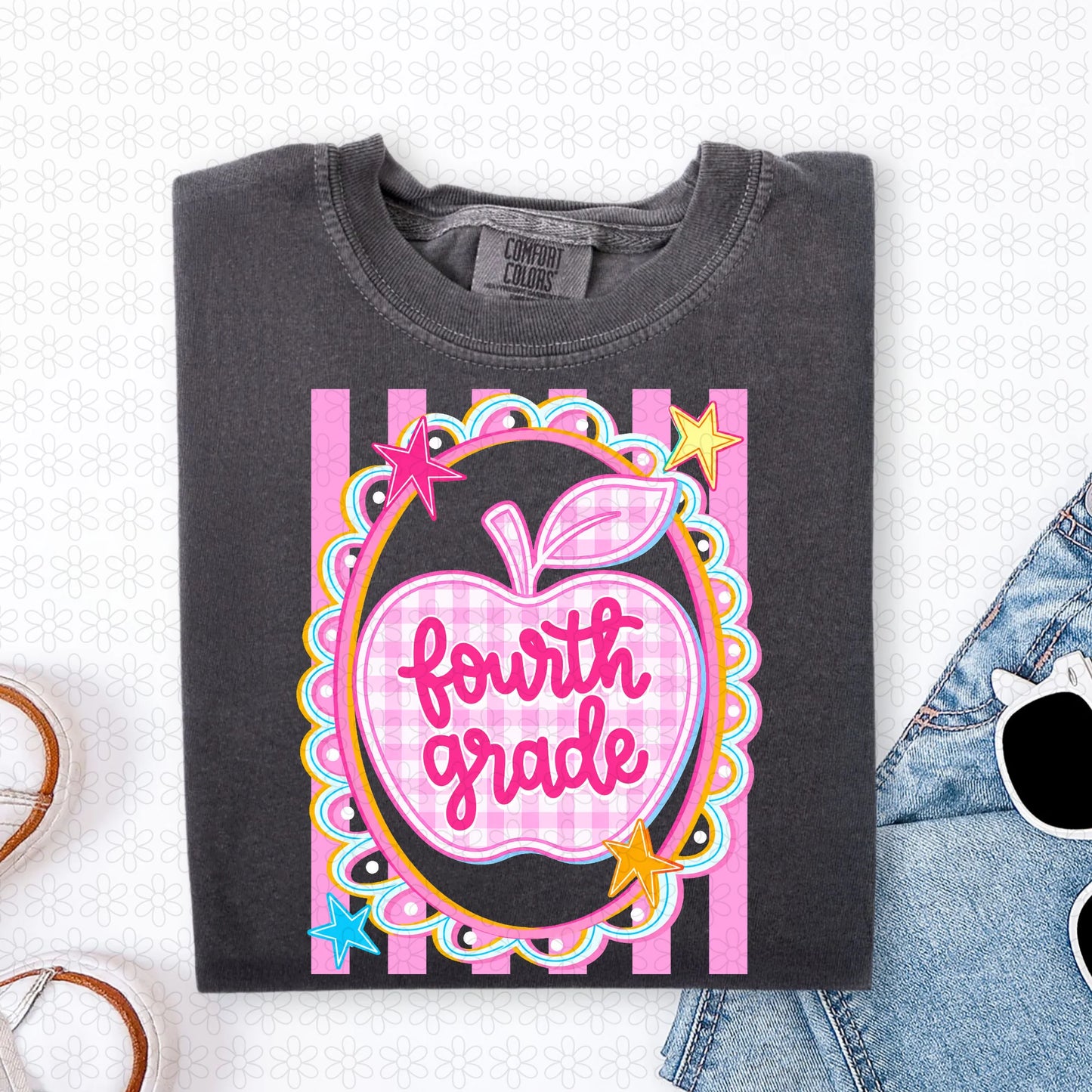 TEE TUESDAY - Gingham Apple Grades
