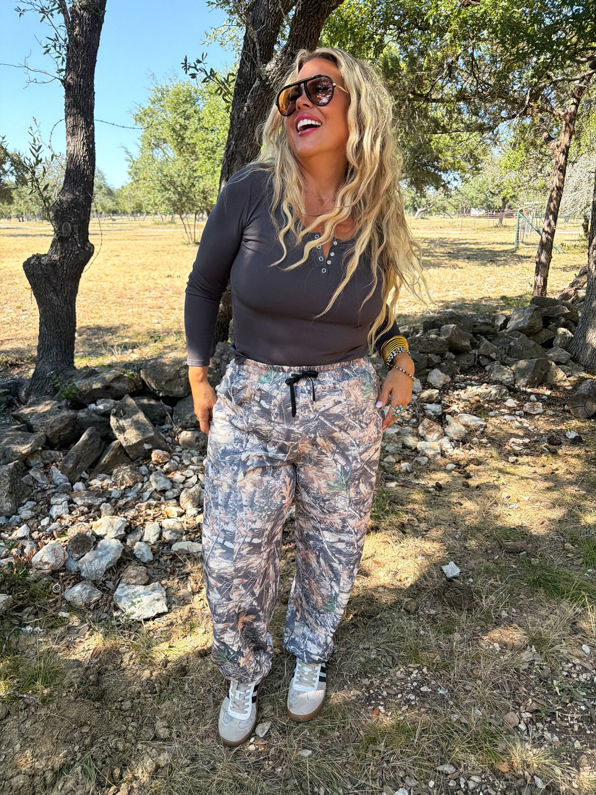 PREORDER Blakeley Outside Girl Camo Joggers