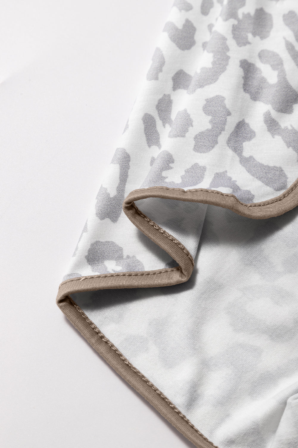 White Leopard Shorts