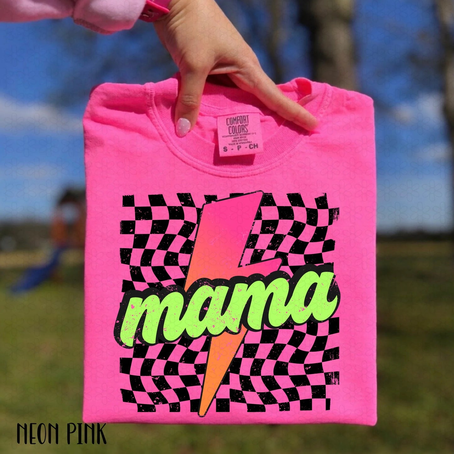 Checkered Lightning Mama