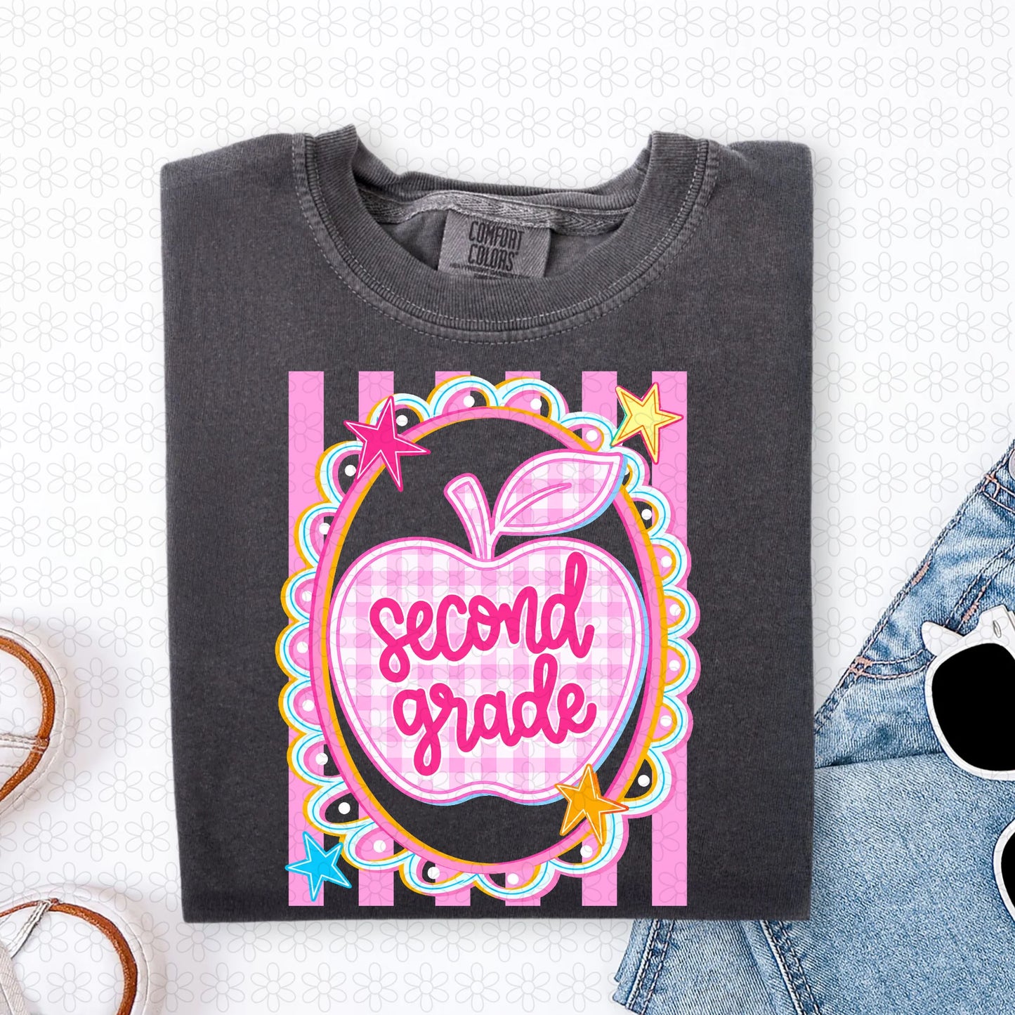 TEE TUESDAY - Gingham Apple Grades