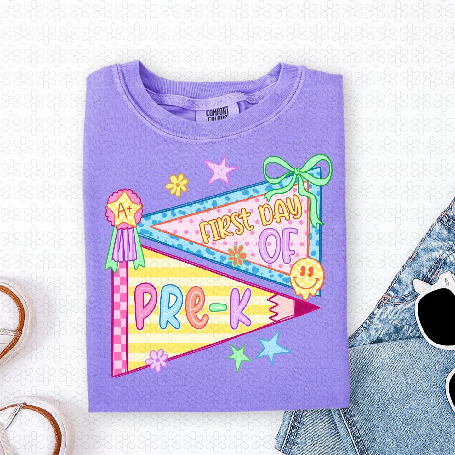 TEE TUESDAY - Colorful Flags Grades