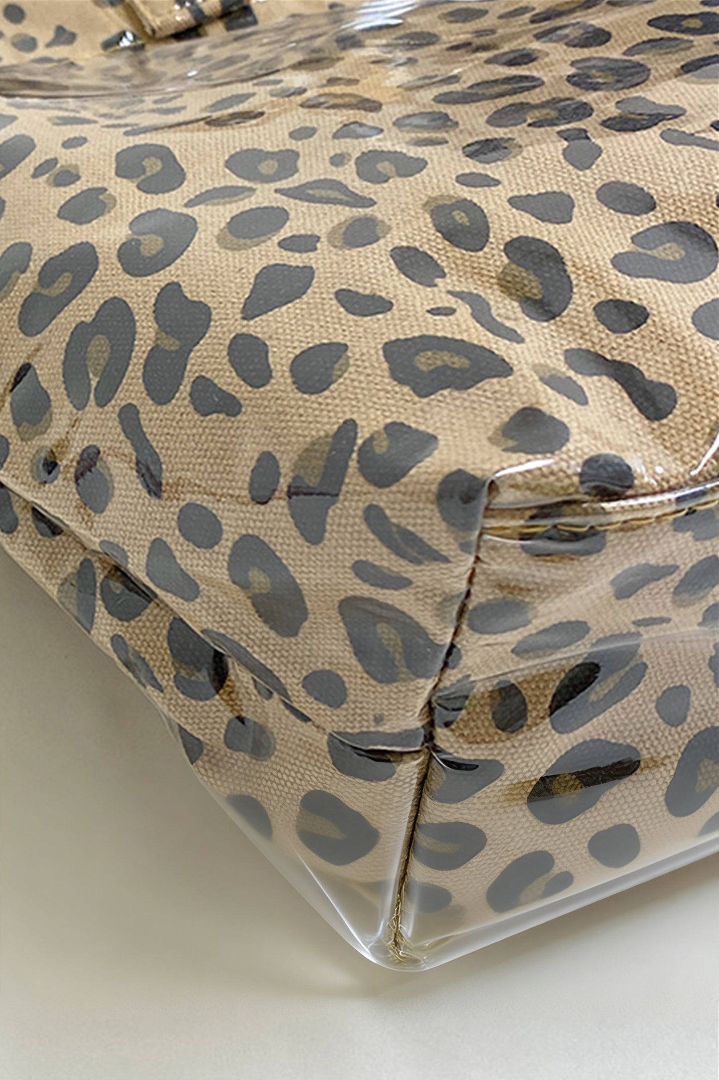 Brown Leopard Water Proof Tote Bag