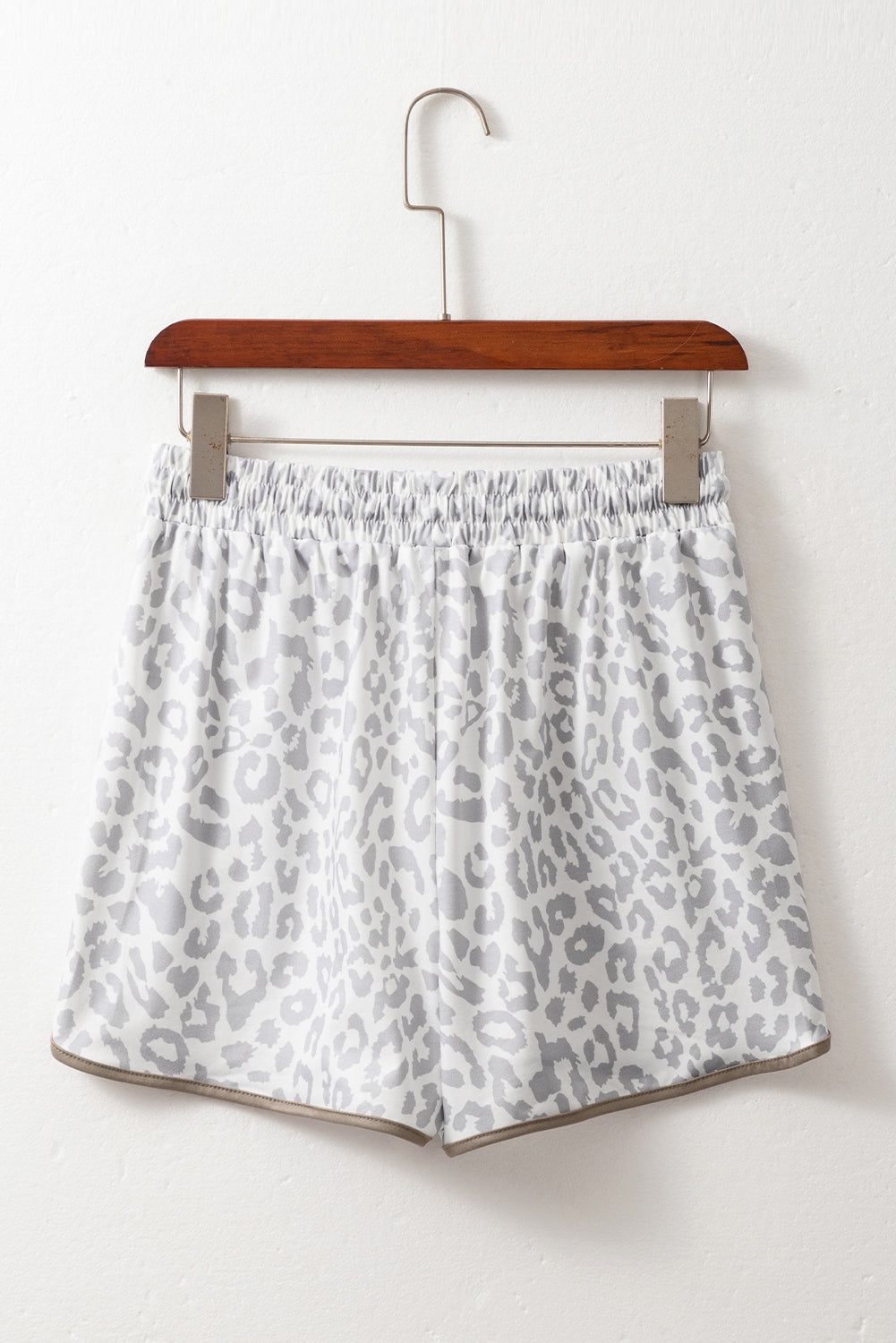 White Leopard Shorts