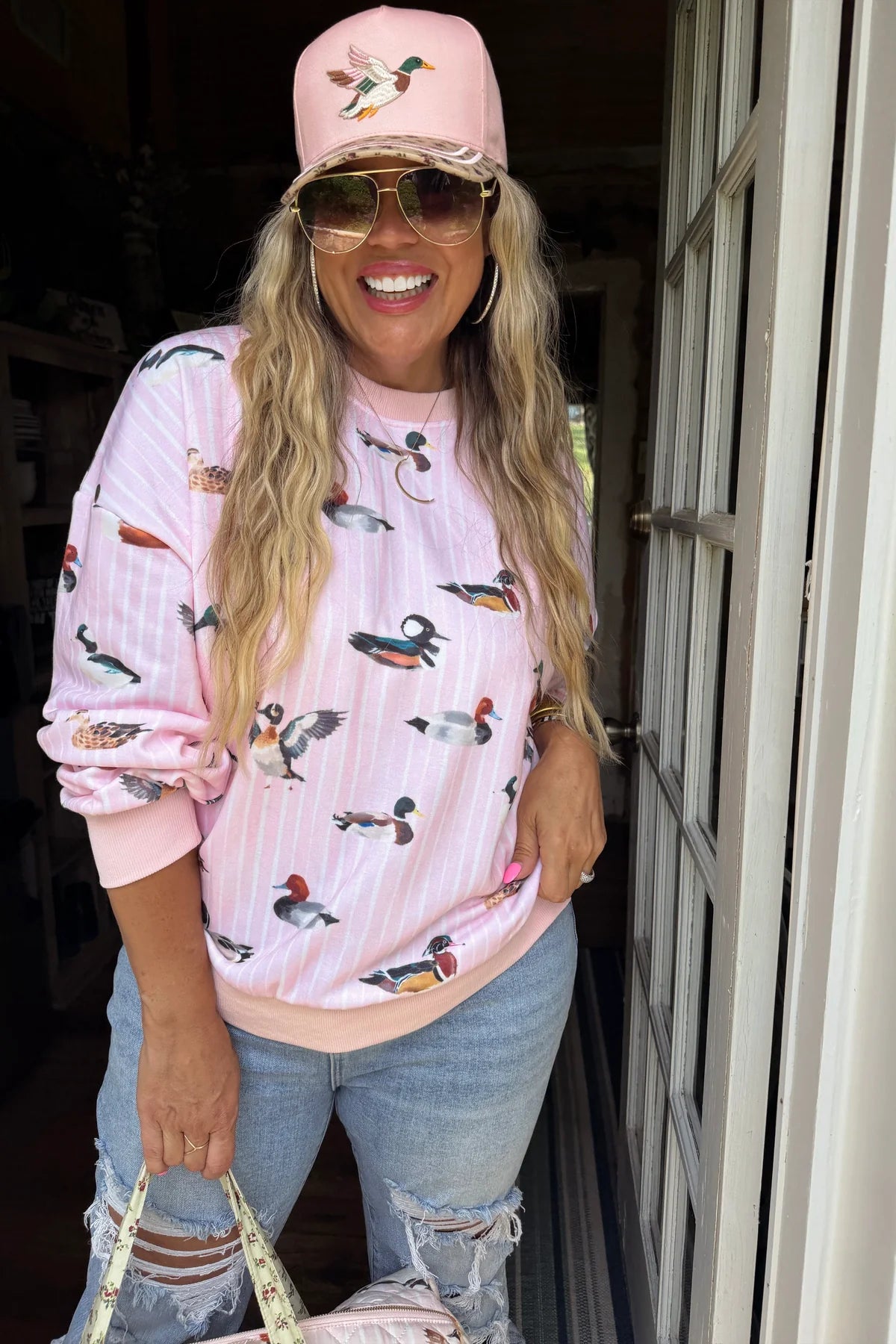 PREORDER Pink Duck Pullover