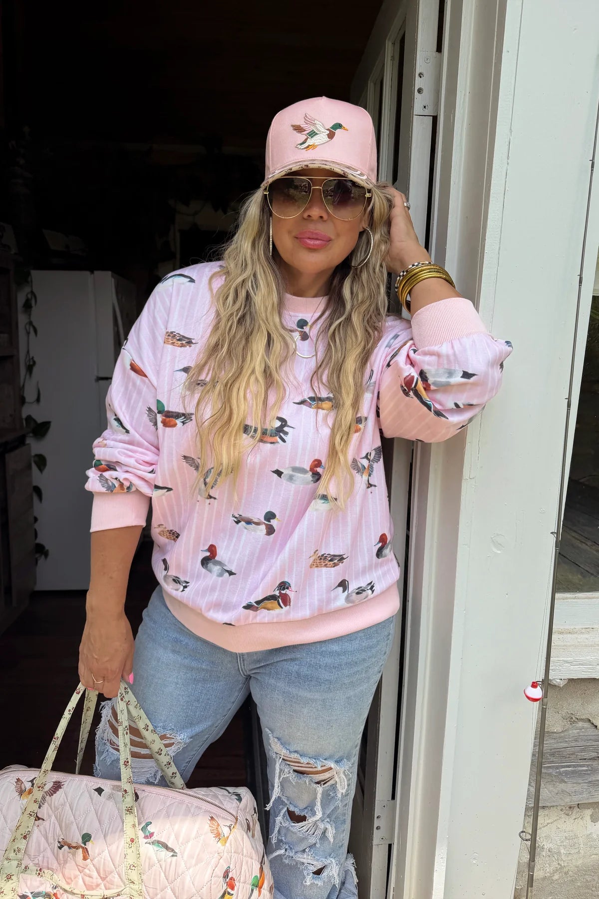 PREORDER Pink Duck Pullover