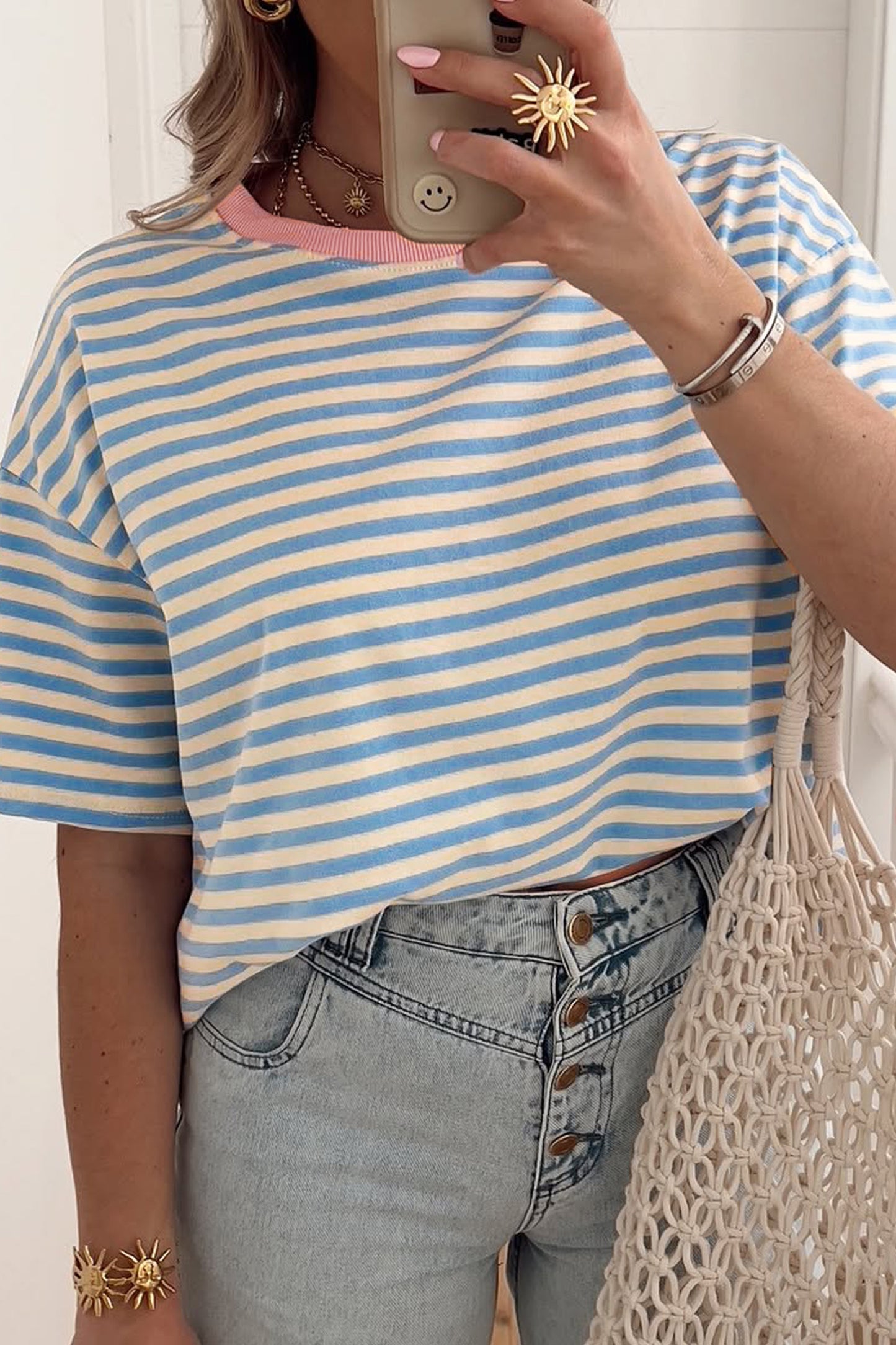 Blue Stripe Tee