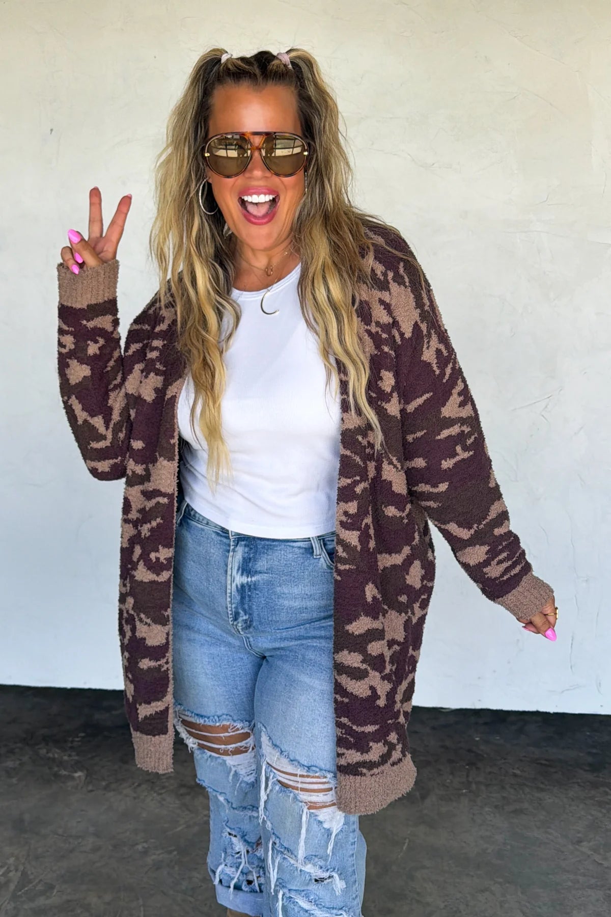 PREORDER Camo Cloud Cardigan