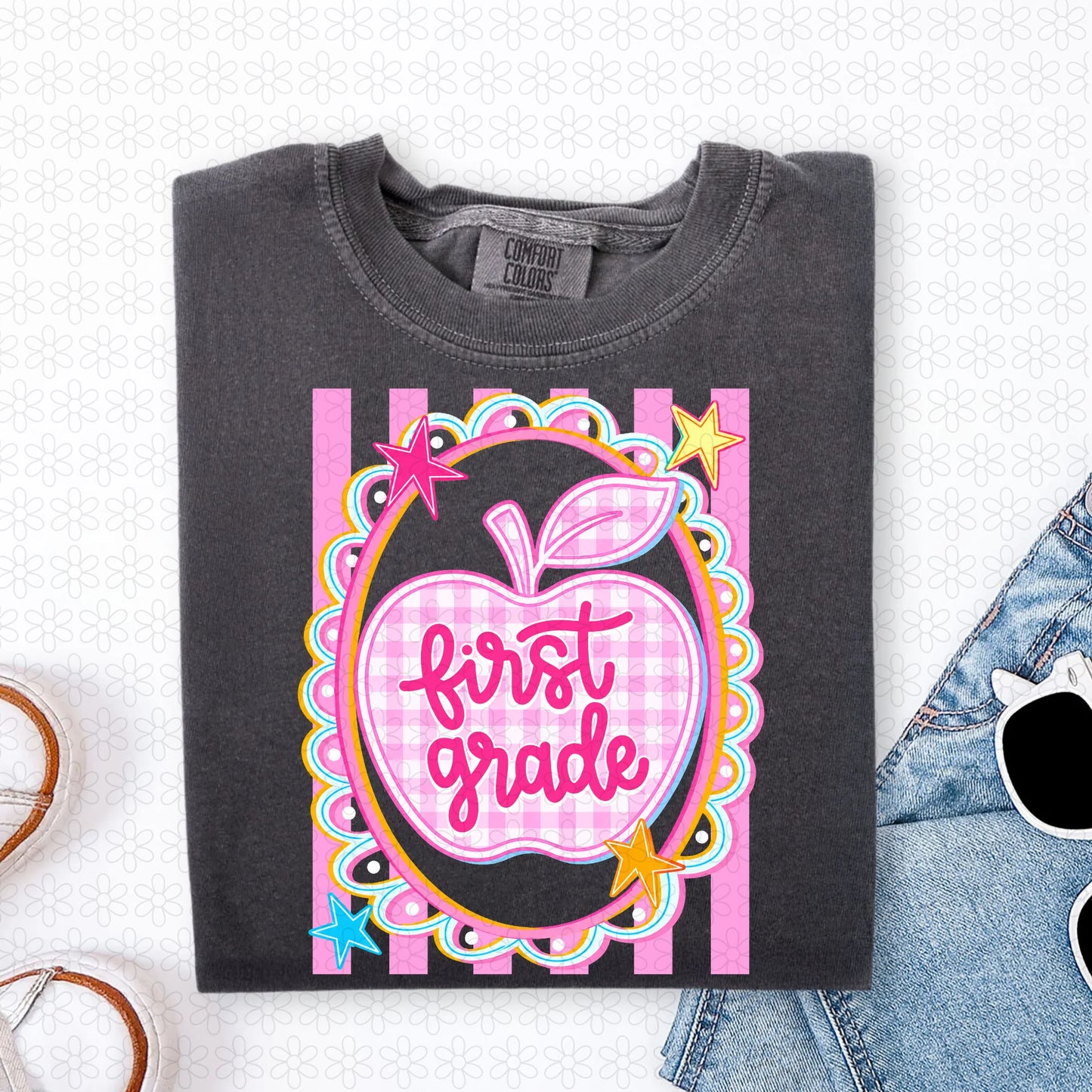TEE TUESDAY - Gingham Apple Grades