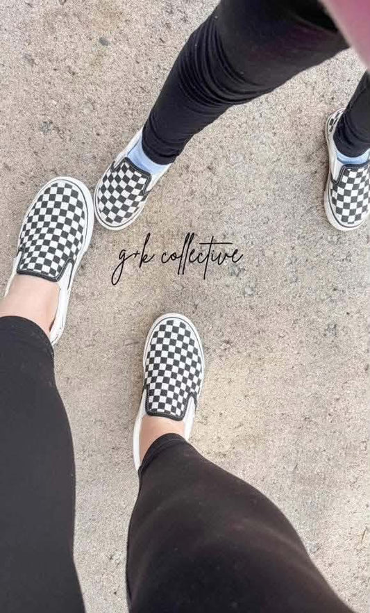 RTS Kids Checkered Sneakers (7C)