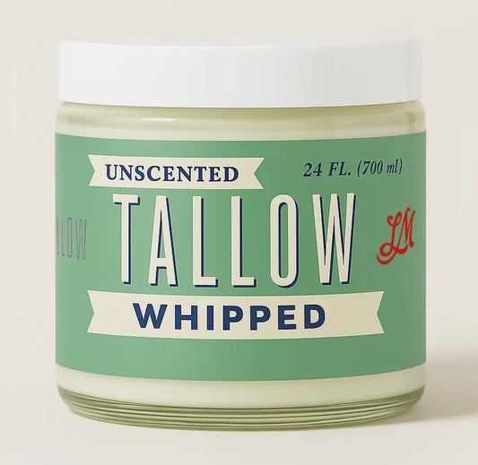 9oz Unscented Whipped Tallow Moisturizer
