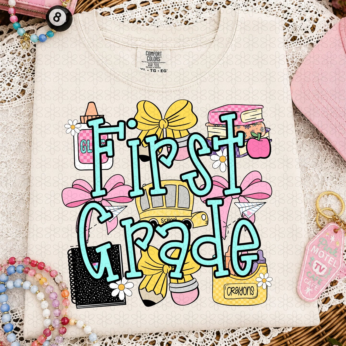 TEE TUESDAY - Pink School Collage Grades