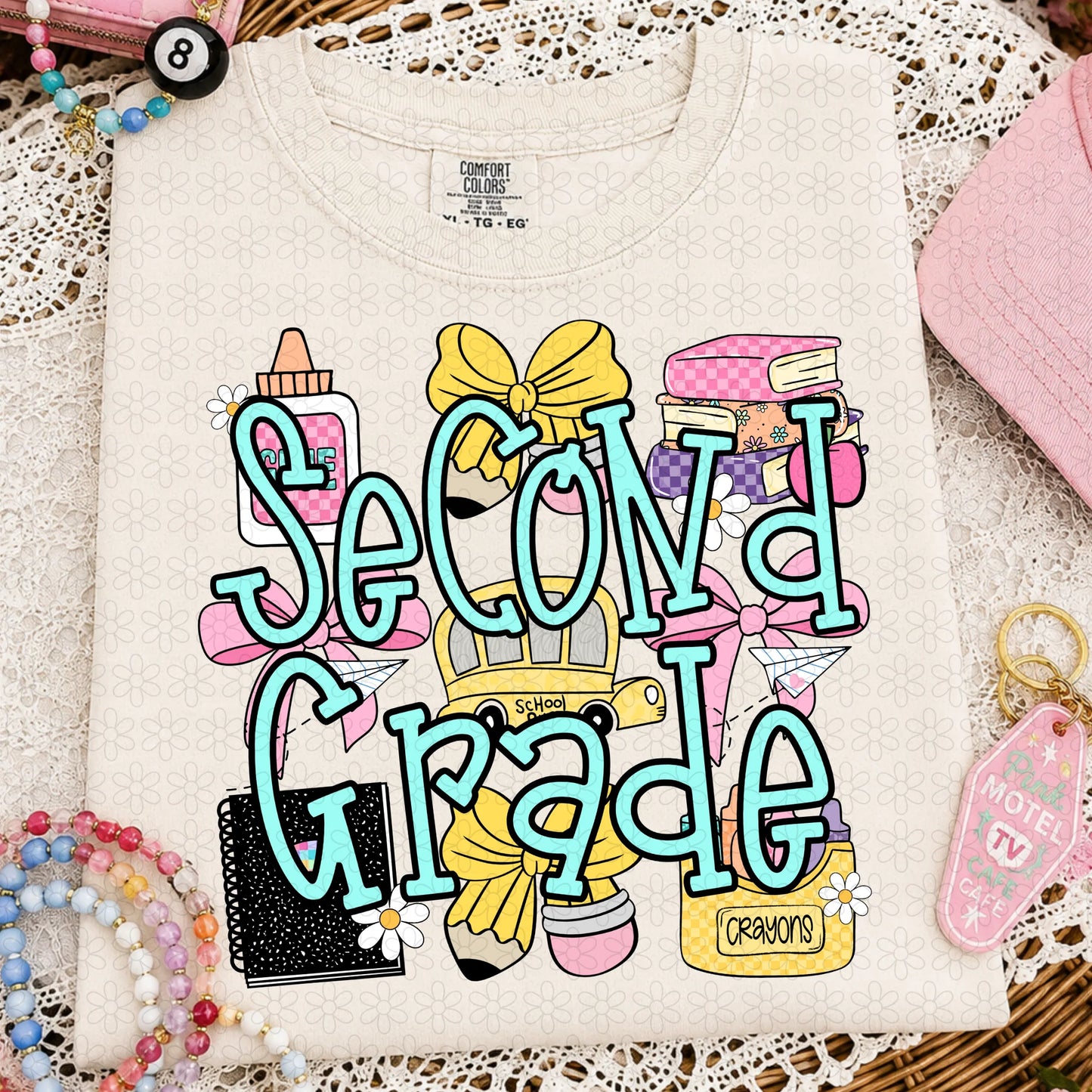 TEE TUESDAY - Pink School Collage Grades