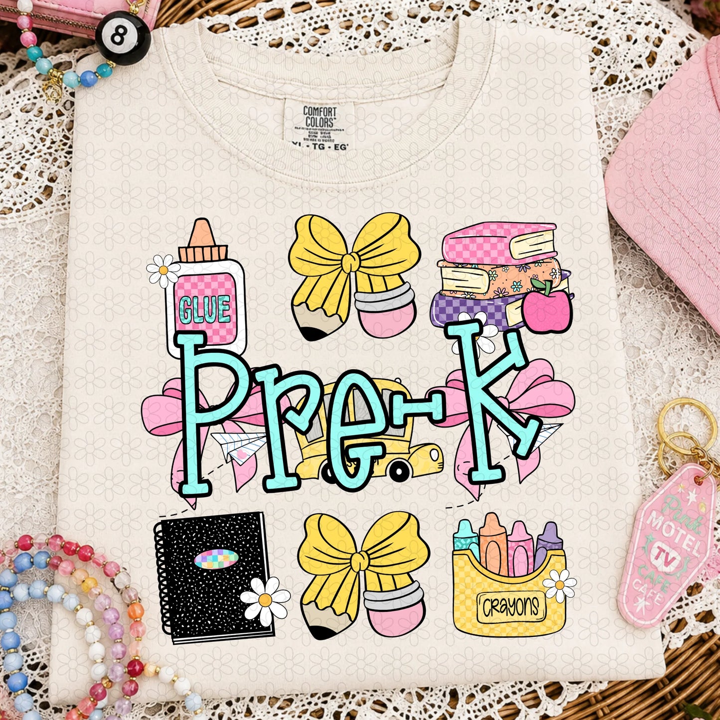 TEE TUESDAY - Pink School Collage Grades