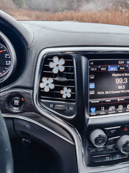 PREORDER Daisy Car Vent Clips (Set Of 3)
