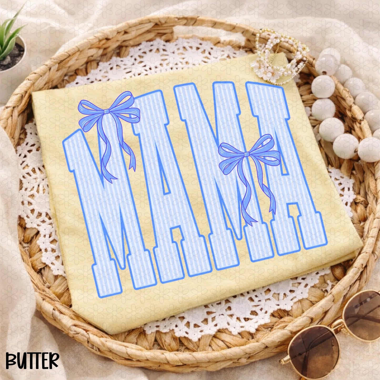 Blue Bow Mama