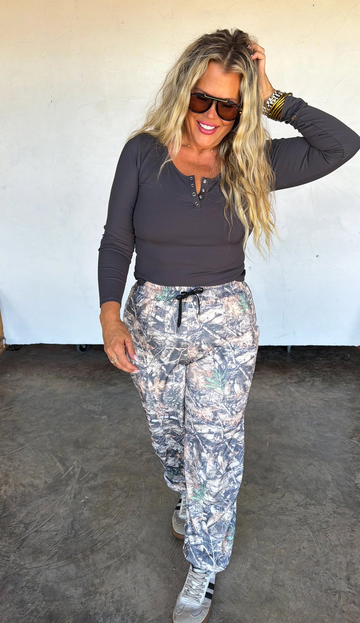 PREORDER Blakeley Outside Girl Camo Joggers