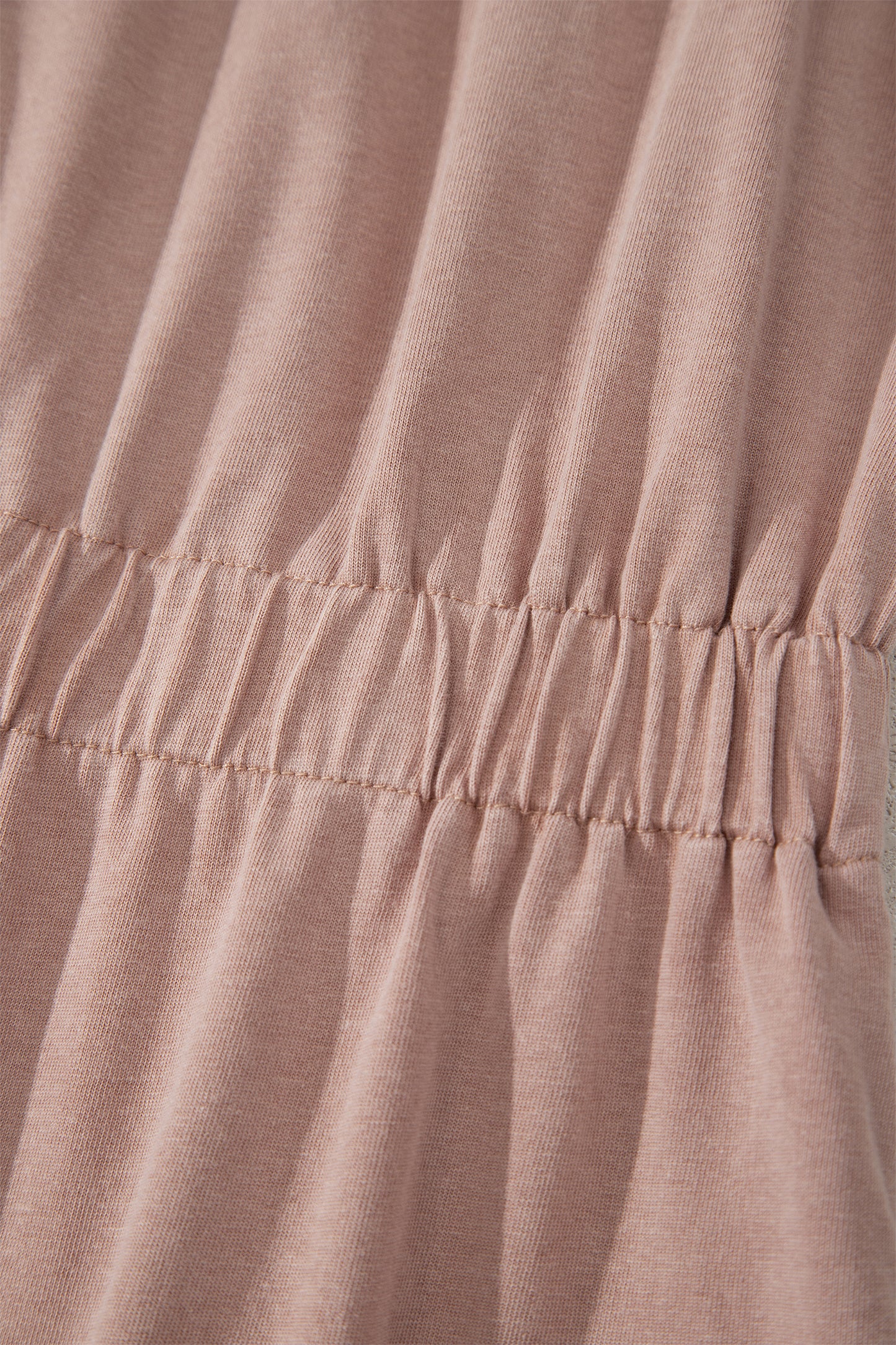 Mineral Wash U Neck Elastic Waist Sleeveless Mini Dress